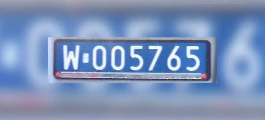 Tablice rejestracyjne dyplomatyczne w Polsce - Niebieskie tablice rejestracyjne, rejestracje dyplomatyczne