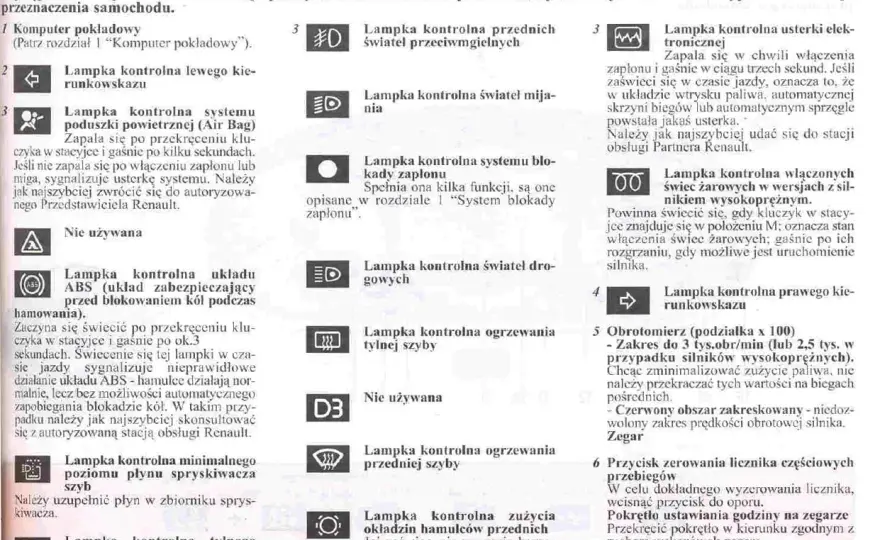 Kontrolki w Renault - Co oznaczają i kiedy trzeba stanąć?
